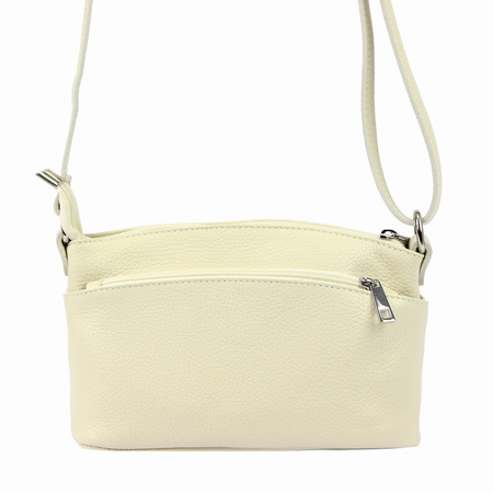 MiaMore torebka listonoszka skóra naturalna beżowy