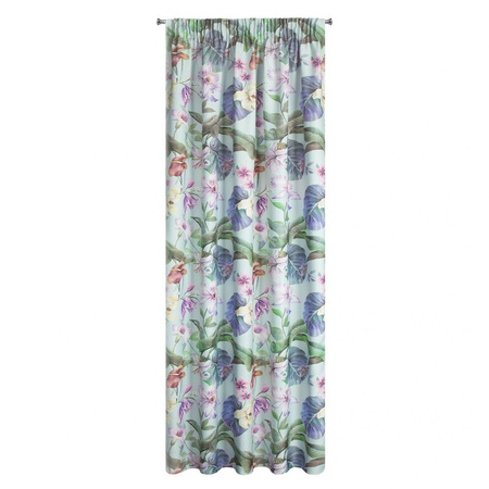 ZASŁONA GOTOWA ALIA NA TAŚMIE 140 X 270 CM FIOLETOWY