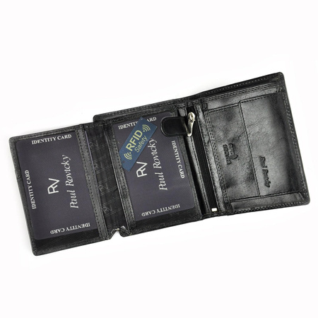 Portfel męski skórzany skóra naturalna Rovicky 