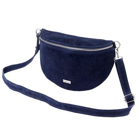 MiaMore torebka listonoszka skóra naturalna fioletowy