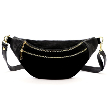 Torebka torebki skórzana saszetka nerka skóra naturalna Luka damska