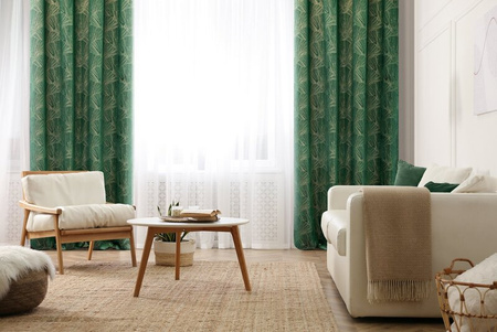 ZASŁONA GOTOWA GOJA 140 X 250 CM ZIELONY