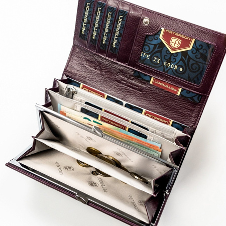 Portfel damski skóra naturalna skórzany Peterson