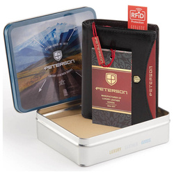 Portfel męski skórzany skóra naturalna  Peterson