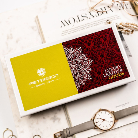 Portfel damski skóra naturalna skórzany Peterson