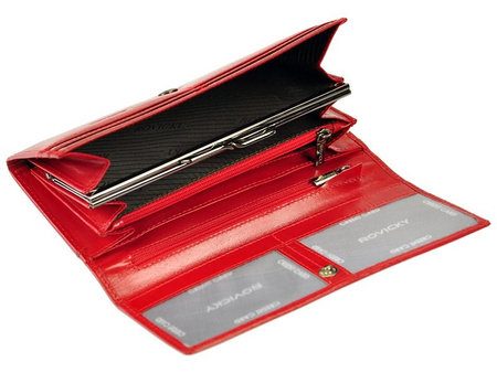 Portfel damski skórzany skóra naturalna Rovicky 