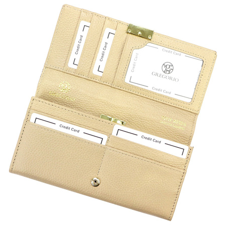 Portfel damski skórzany skóra naturalna Gregorio