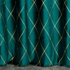 ZASŁONA DEKORACYJNA PIERRE CARDIN MARGO 140 X 250 CM TURKUSOWY