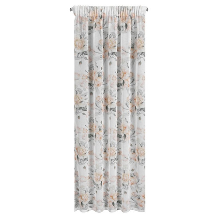 ZASŁONA GOTOWA ELLIE NA TAŚMIE 140 X 270 CM KREMOWY