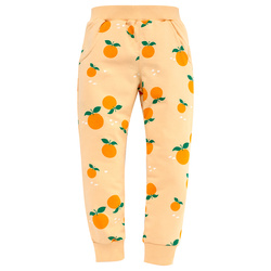 Spodnie FRUIT&SUN żółty,pomarańcze 80
