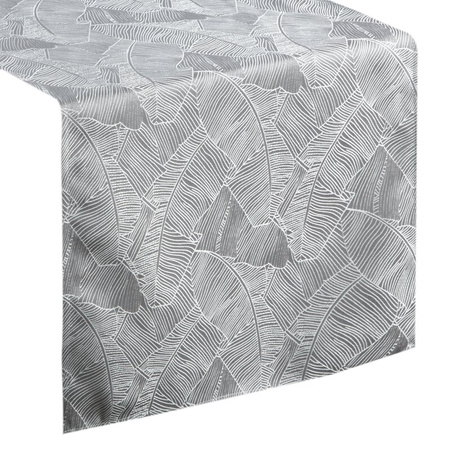 OBRUS ISLA 40 X 140 CM SREBRNY