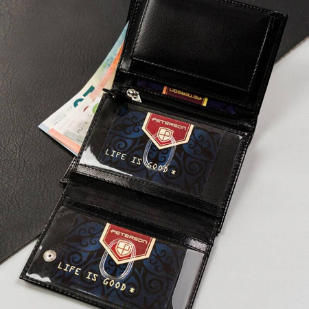 Portfel męski skórzany skóra naturalna  Peterson