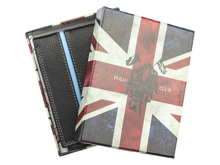 Skórzany pasek męski ELITE czarny 105-cm