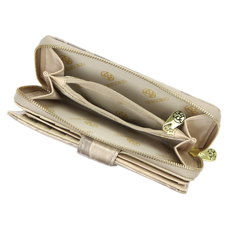 Portfel damski skórzany skóra naturalna + skóra ekologiczna Gregorio