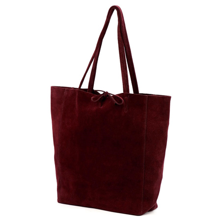 Torebka torebki skórzana skóra naturalna zamszowa Patrizia damska