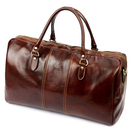 Torba podróżna skórzana skóra naturalna Gregorio 