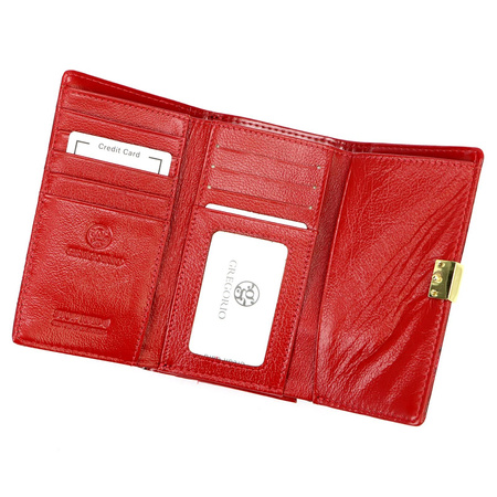 Portfel damski skóra naturalna skórzany Gregorio