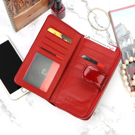 Portfel damski skóra naturalna skórzany Pierre Cardin