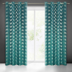 ZASŁONA GOTOWA CHILL 140 X 250 CM TURKUSOWY