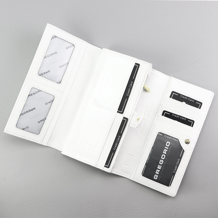 Portfel damski skórzany skóra naturalna Gregorio