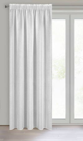 FIRANA GOTOWA LOARA NA TAŚMIE 140 X 270 CM BIAŁY