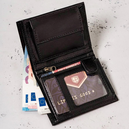 Portfel męski skórzany skóra naturalna  Peterson