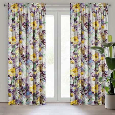 ZASŁONA GOTOWA AMELIE NA TAŚMIE 140 X 270 CM BEŻOWY