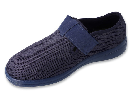 Dr Orto - Obuwie buty półbuty męskie profilaktyczno ortopedyczne granatowe 