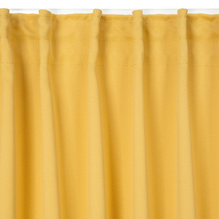 ZASŁONA GOTOWA MILAN NA TAŚMIE 140 X 300 CM MUSZTARDOWY