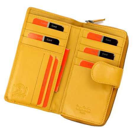 Portfel damski skórzany skóra naturalna Pierre Cardin