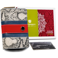 Portfel damski skórzany skóra naturalna  Peterson