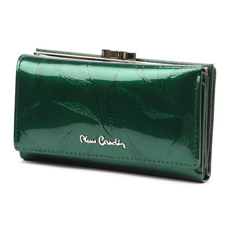 Pierre Cardin portfel skóra naturalna szary 02 LEAF 108 - kobieta