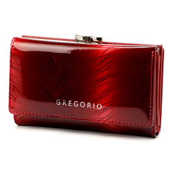 Portfel damski skóra naturalna skórzany Gregorio