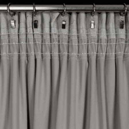 ZASŁONA GOTOWA NADIA NA TAŚMIE 140 X 300 CM SREBRNY