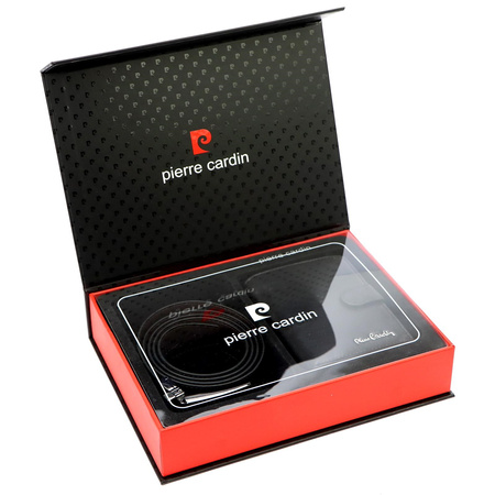 Zestaw na prezent dla mężczyzny portfel i pasek męski skórzany Pierre Cardin