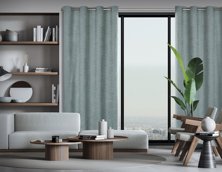 ZASŁONA GOTOWA ISLA 140 X 250 CM STALOWY