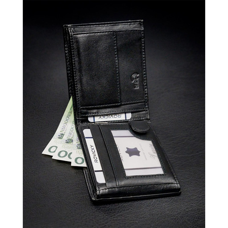 Portfel męski skórzany skóra naturalna Rovicky 