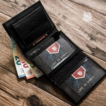 Portfel męski skórzany skóra naturalna  Peterson