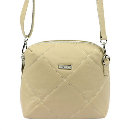 MiaMore torebka listonoszka skóra naturalna beżowy