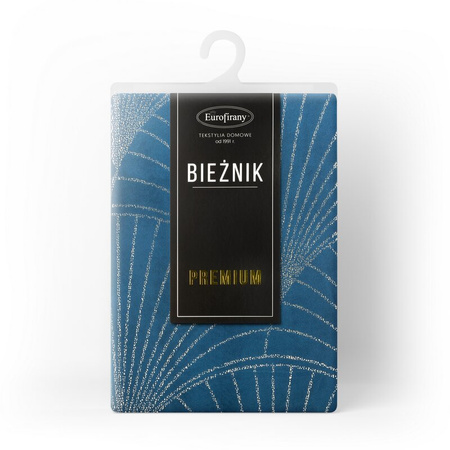 OBRUS BLINK 14 35 X 220 CM GRANATOWY
