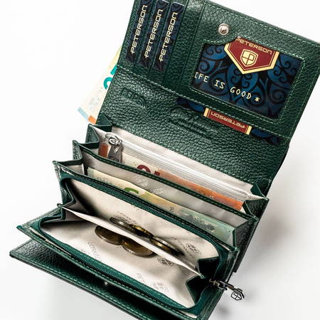 Portfel damski skóra naturalna skórzany Peterson