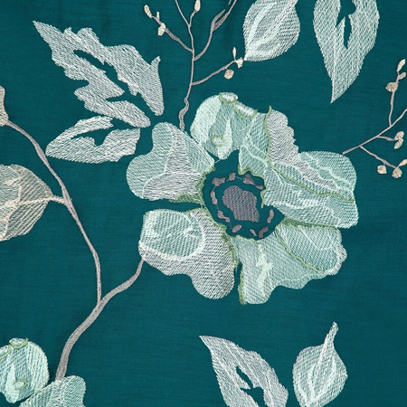 KOMPLET POŚCIELI HAFT6 160 X 200 CM TURKUSOWY