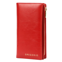 Portfel damski skórzany skóra naturalna Gregorio