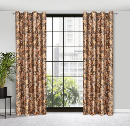 ZASŁONA GOTOWA DIANA 140 X 250 CM RUDY