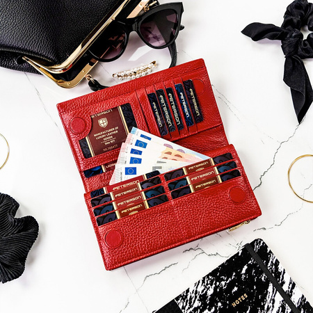 Portfel damski skórzany skóra naturalna  Peterson