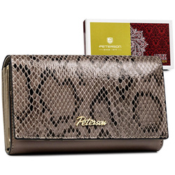 Portfel damski skóra naturalna skórzany Peterson