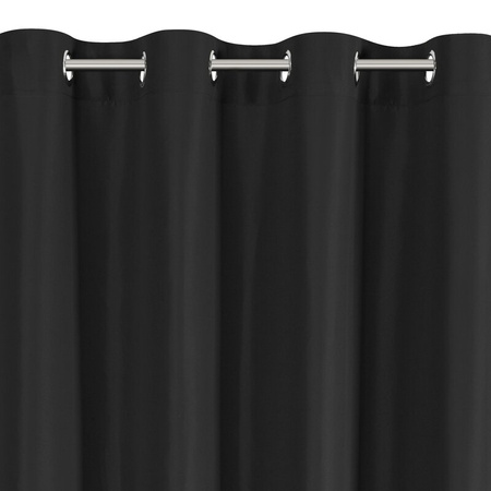 ZASŁONA GOTOWA ADARI 140 X 250 CM CZARNY