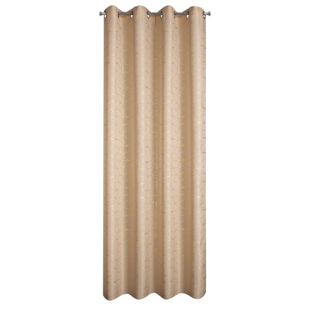 ZASŁONA GOTOWA EVI 140 X 250 CM BEŻOWY