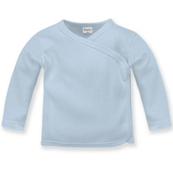 Kaftanik niemowlęcy wiąz LOVELY DAY BABYBLUE niebieski,prążek 50