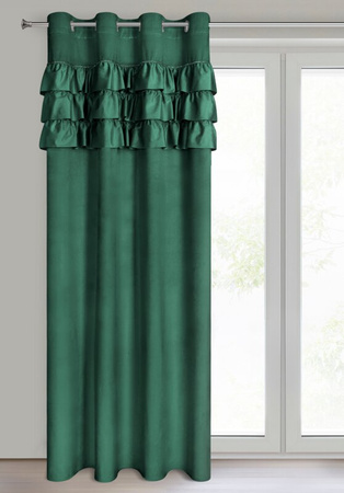 ZASŁONA GOTOWA SAMI 140 X 250 CM CIEMNOZIELONY